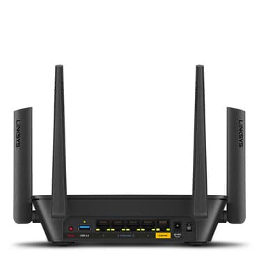 راوتر رباعي الأقطاب بسرعة 3 جيجا بايت/ثانية - أسود   Linksys MR900 Tri-Band Mesh  WiFi 5 AC3000 MU-MIMO Router