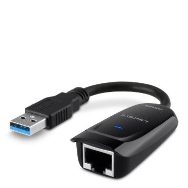 Linksys - USB 3.0 Gigabit Ethernet Adapter -Black - SW1hZ2U6MzYxNjIx