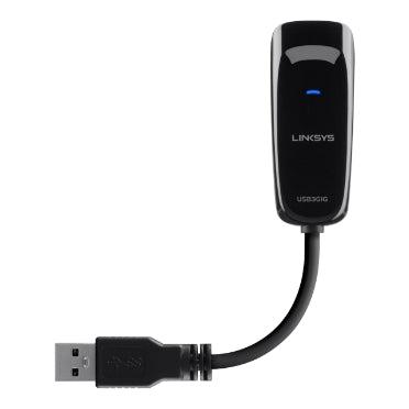 Linksys - USB 3.0 Gigabit Ethernet Adapter -Black