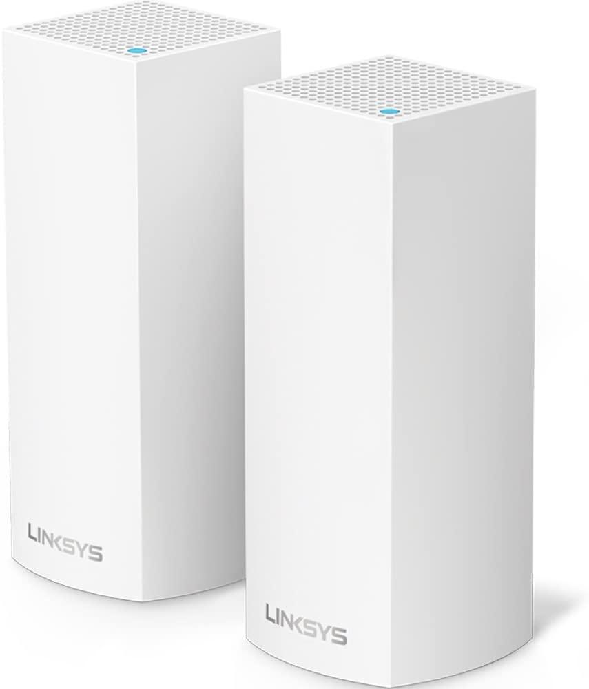 Linksys - Velop Tri-Band Home Mesh WiFi System 2Pack - White