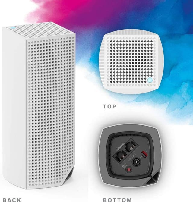 Linksys - Velop Tri-Band Home Mesh WiFi System 2Pack - White