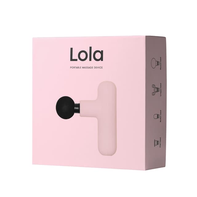 جهاز مساج محمول بسرعة 3000 دورة لون وردي Portable Massage Gun - Lola - 160839