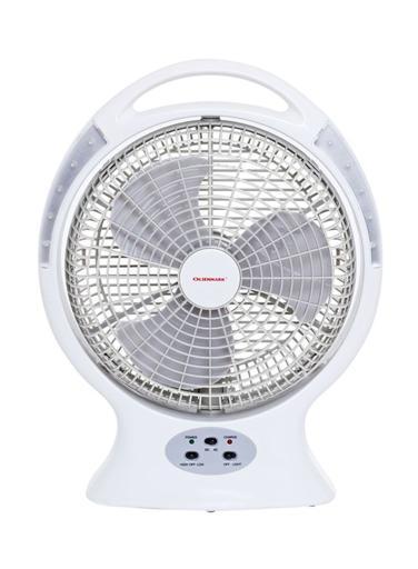 Olsenmark Desktop Rechargeable Fan With Led, 12 Inch - 2 Speed Setting - Lead-Acid Battery - Usb - SW1hZ2U6NDEyNDIy