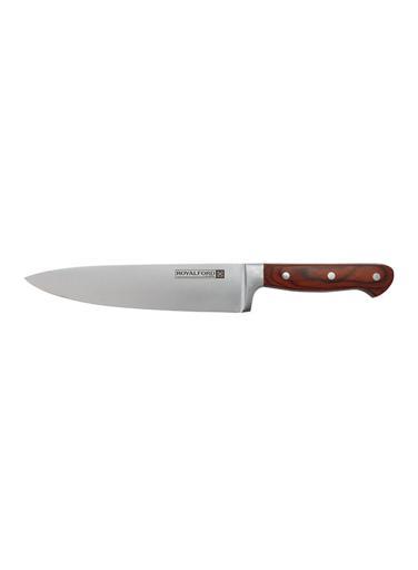 Royalford 8" Chef Knife With Wooden Finish - All-Purpose Small Kitchen Knife - Ultra Sharp Stainless - SW1hZ2U6Mzg0NTA2