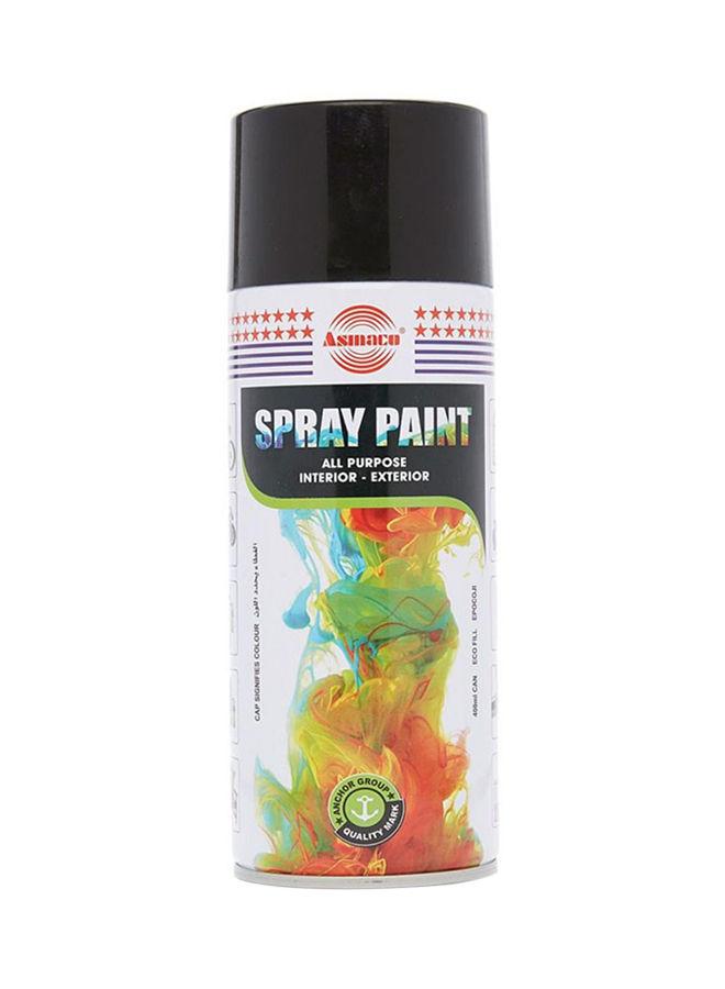 Asmaco All-Purpose Spray Paint Black 400ml
