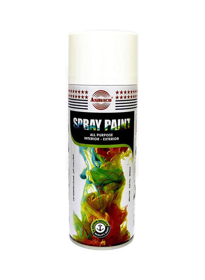 بخاخ طلاء لون أبيض بحجم 400 مل All-Purpose Spray Paint White 400ml