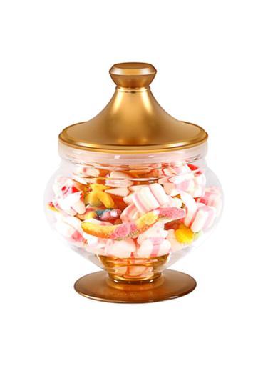 Royalford 16X19 Cm Acrylic Candy Bowl - Comes With Lid - Small Decorative Cookie Dish Buffet Storage