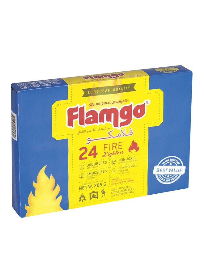 FLAMGO 24 Piece Firelighter Cubes Set 285g