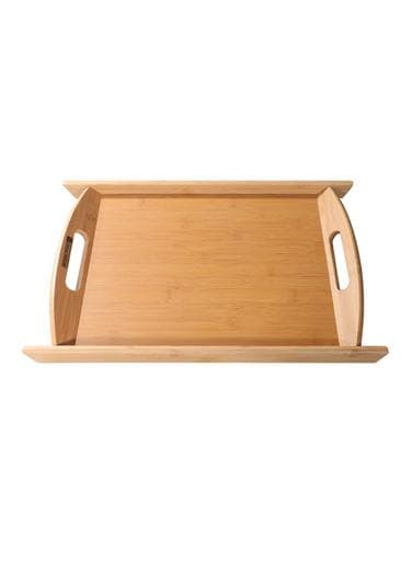 Royalford Bamboo Tray -Serving Platters/Breakfast Tray - Lightweight,Eco-Friendly & Durable