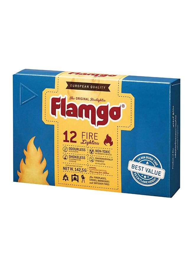 FLAMGO 12-Piece Fire Lighter Cubes Set