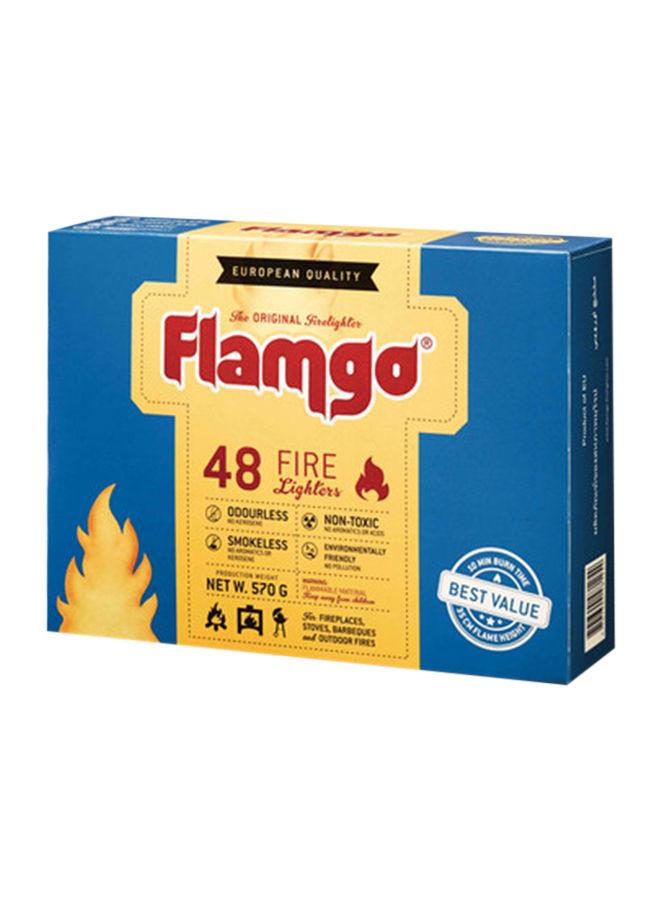 FLAMGO 48-Piece Fire Lighter Cubes Set