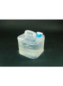 جركل ماء قابل للطي مقاس 21 × 20 × 4 سم PVC Collapsible Water Can Clear/White/Blue