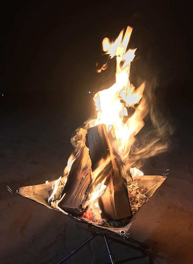 منقل شبك الحطب المحمول - 800 غرام - Portable Fire Pit 800g - 158932