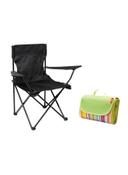 KENCO Foldable Camping Chair With Picnic Mat - SW1hZ2U6MzUyNTMx