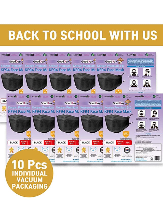 كمامات طبية بأربع طبقات مفلترة Set Happy Life Face Mask 10Pieces