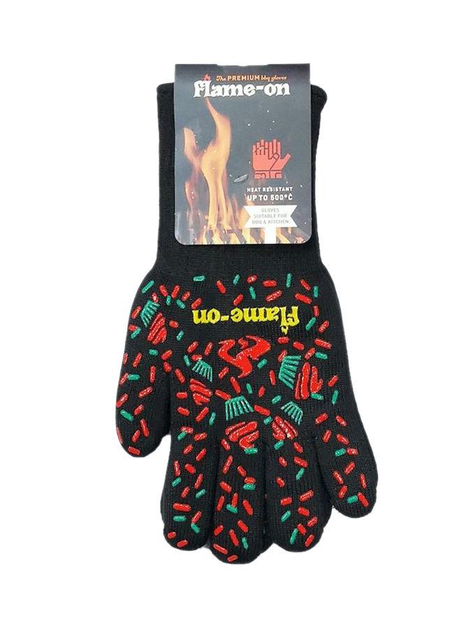 Flame-on 2-Piece Heat Resistant Premium Gloves Multicolour