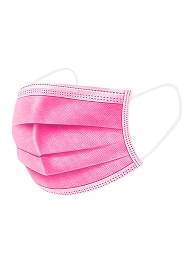 Dada 50 Piece Disposable Pink Face Mask - SW1hZ2U6MzUyMTY2
