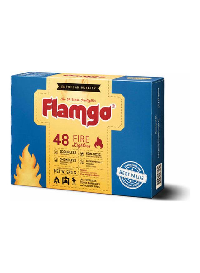 FLAMGO Premium Hardwood Barbecue Charcoal 5kg + Flamgo Fire starter 48 pcs 5kg - SW1hZ2U6MzUyMzk1