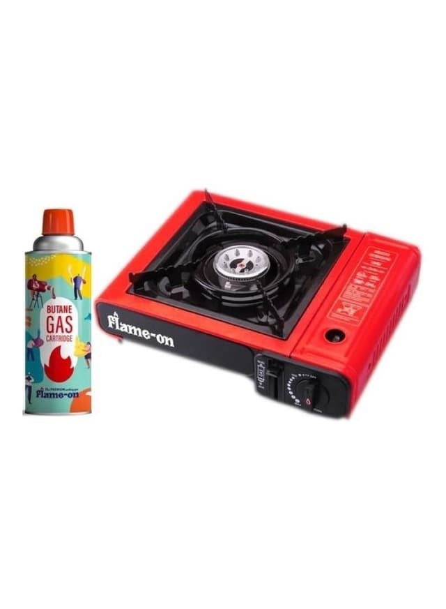 Flame-on Portable Single Stove With Butane Gas 1kg