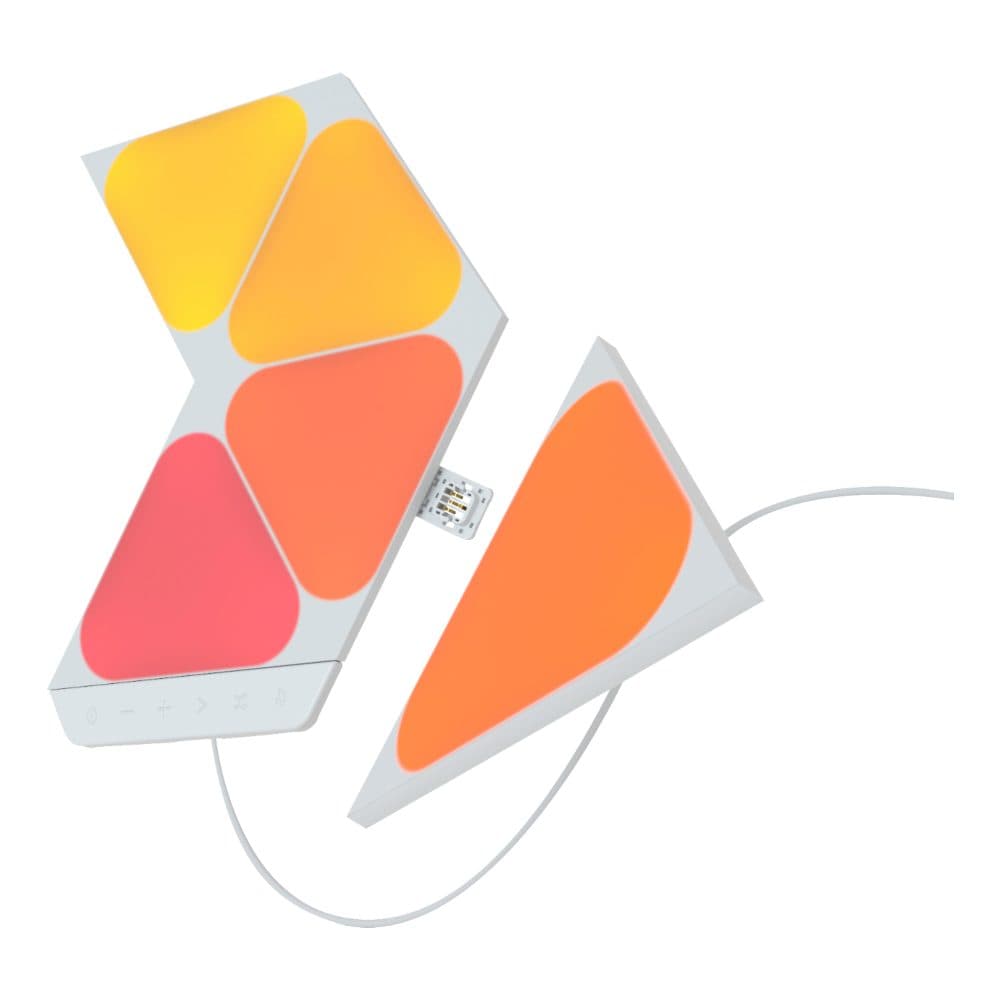 إضائة نانوليف ألواح صغيرة مثلثة حزمة 5 ألواح SHAPES Triangles Mini Starter Kit Smart WiFi LED Panel System - Nanoleaf