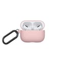 Native Union ROAM Apple Airpods Pro Case - Crafted w/ Smooth Silicone, Drop-Proof Slim Cover, Includes Carabiner, Wireless Charging Compatible (Rose)
