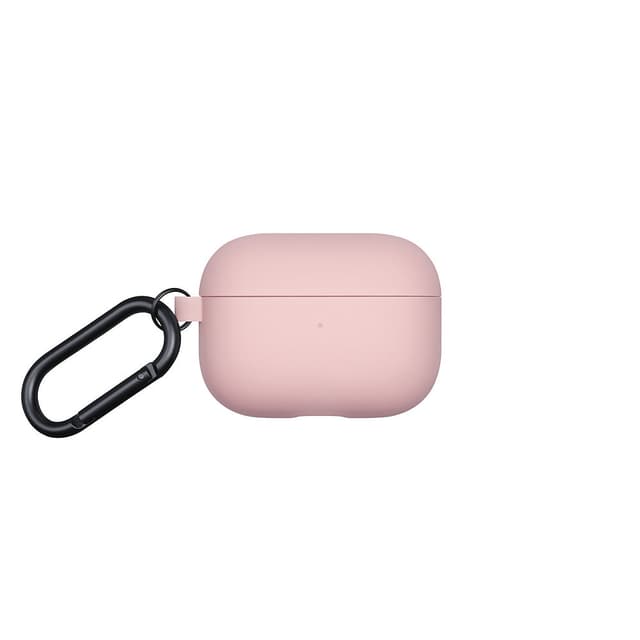 Native Union ROAM Apple Airpods Pro Case - Crafted w/ Smooth Silicone, Drop-Proof Slim Cover, Includes Carabiner, Wireless Charging Compatible (Rose)