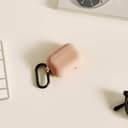 Native Union ROAM Apple Airpods Pro Case - Crafted w/ Smooth Silicone, Drop-Proof Slim Cover, Includes Carabiner, Wireless Charging Compatible (Rose)