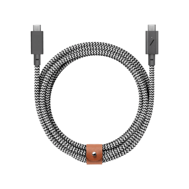 كيبل شحن من USB-C الى LIGHTNING بطول 2.4 متر لون زيبرا BELT USB-C to LIGHTNING Cable - Native Union - SW1hZ2U6MzYyMTgx