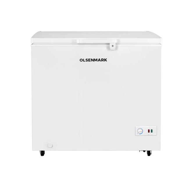 ثلاجة فريزر افقي 250 لتر أبيض اولسن مارك Olsenmark White 250L Chest Freezer - SW1hZ2U6NDM0Nzc3