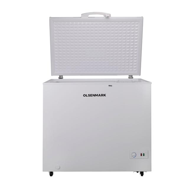 ثلاجة فريزر افقي 250 لتر أبيض اولسن مارك Olsenmark White 250L Chest Freezer - SW1hZ2U6NDM0Nzc5