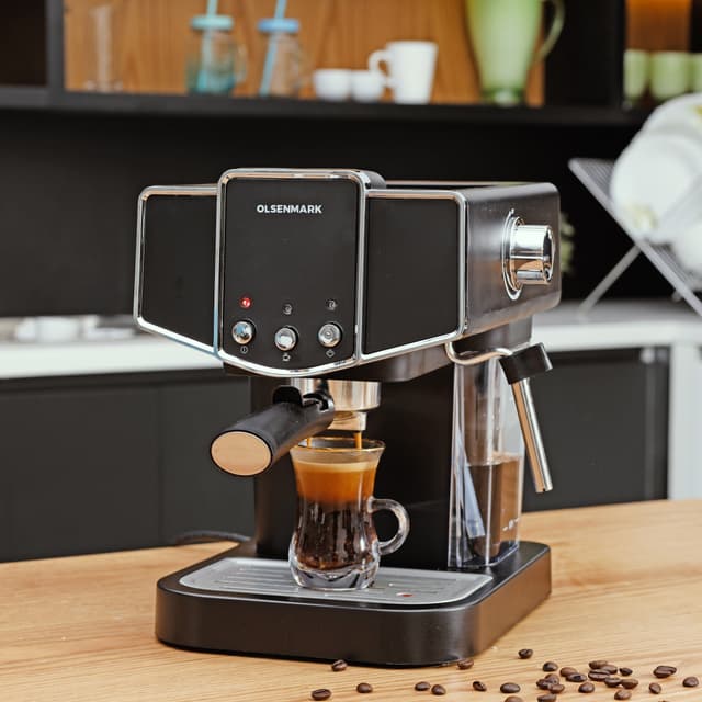 ماكينة اسبريسو 1050 واط Olsenmark 15 bar Espresso Coffe Maker