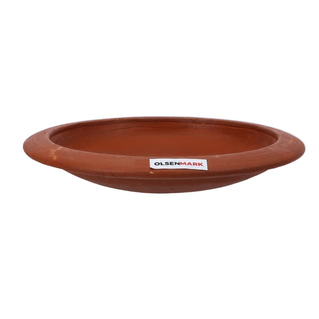 صحن فخار للطبخ Traditional Cookware Clay Tawa 23cm من Olsenmark