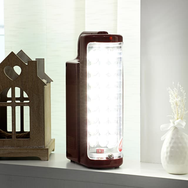 Olsenmark Rechargeable Led Emergency Lantern, 24 Pcs Led - 2 Speed Setting - Solar Connection - Usb