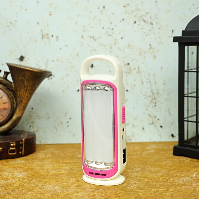 مصباح (فانوس) الطوارئ 1200 ميلي أمبير Olsenmark Led Rechargeable Emergency Lantern