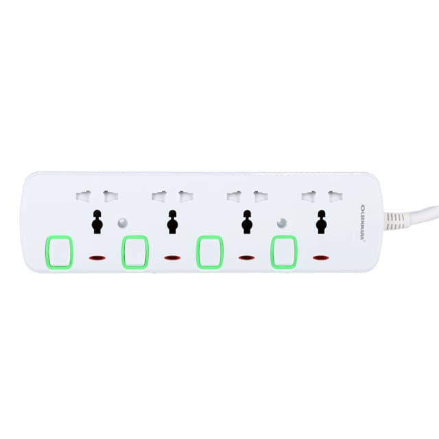 Olsenmark Extension Socket, 4 Way - 4M - Power Extension Socket -Multi Plug Power Cable- High Quality