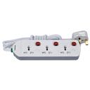 وصلة كهرباء بثلاث مآخذ 3Way Ext socket - Olsenmark - SW1hZ2U6Mzk0MDc2