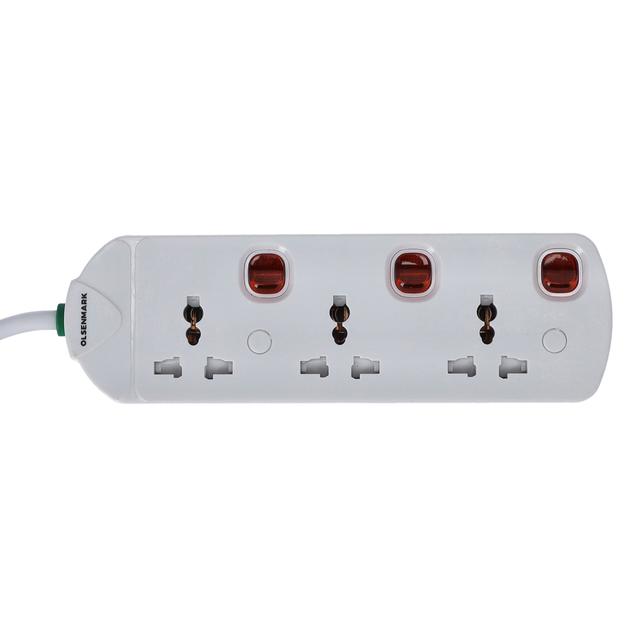 وصلة كهرباء بثلاث مآخذ 3Way Ext socket - Olsenmark - SW1hZ2U6Mzk0MDcy