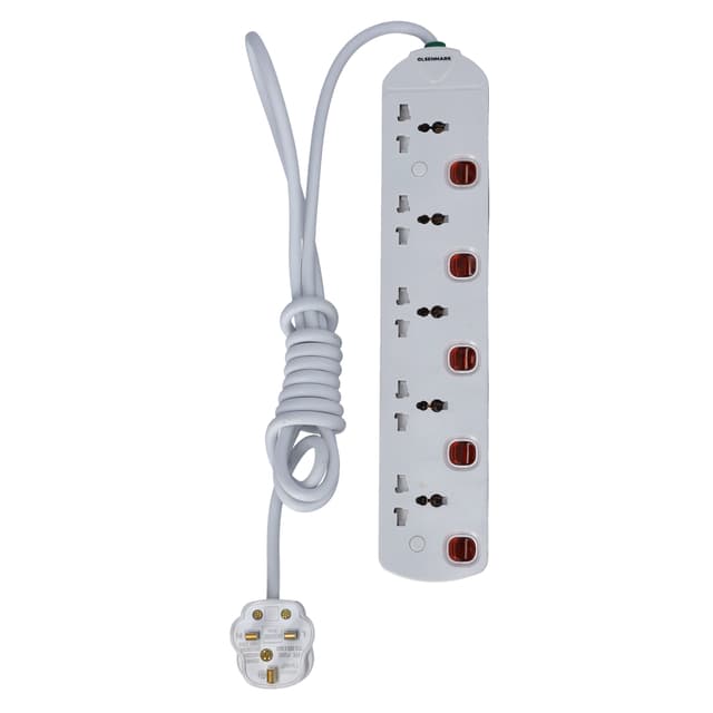 وصلة كهرباء بخمس مآخذ 5Way Ext socket - Olsenmark
