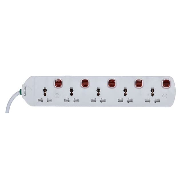 وصلة كهرباء بخمس مآخذ 5Way Ext socket - Olsenmark