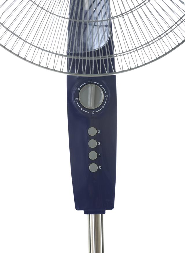 Olsenmark Stand Fan, 16 Inch - Piano Button Switches, 3 Speed Settings - 5 Leaf Abs Transparent Blade - SW1hZ2U6NDE1NjQx