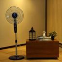 Olsenmark Stand Fan, 16 Inch - Piano Button Switches, 3 Speed Settings - 5 Leaf Abs Transparent Blade - SW1hZ2U6NDE1NjM1