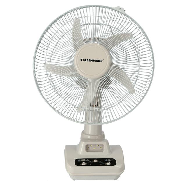 مروحة ارضية 20 واط فابلة لإعادة الشحن Rechargeable Oscillating Fan من Olsenmark