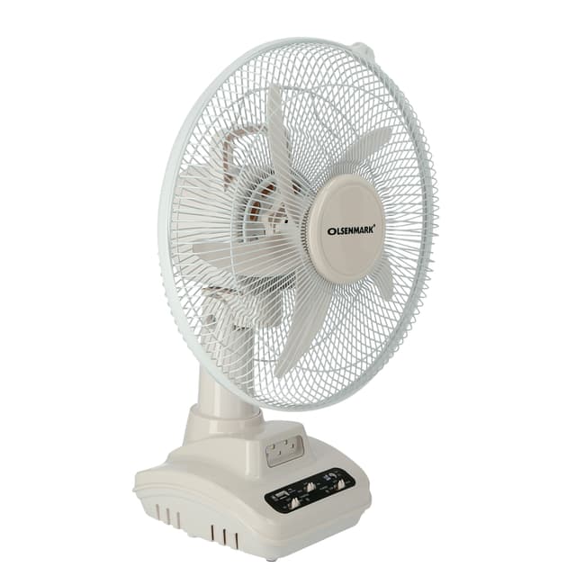مروحة ارضية 20 واط فابلة لإعادة الشحن Rechargeable Oscillating Fan من Olsenmark