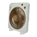 Olsenmark Box Fan, 12 Inch - 3 Speed Setting - 5 Leaf Strong Blade - Timer Function