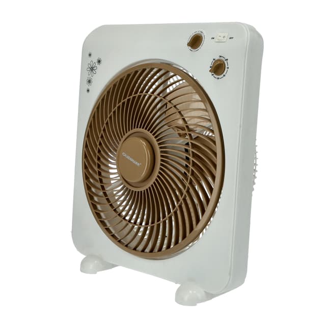 Olsenmark Box Fan, 12 Inch - 3 Speed Setting - 5 Leaf Strong Blade - Timer Function