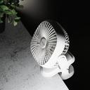 Olsenmark Rechargeable Multifunction Mini Fan, OMF1835 - Adjustable Angle, Use Clip & Table, Rechargeable Lithium Battery, LED Night Light, Brush Less Motor - SW1hZ2U6NDMyNDcw