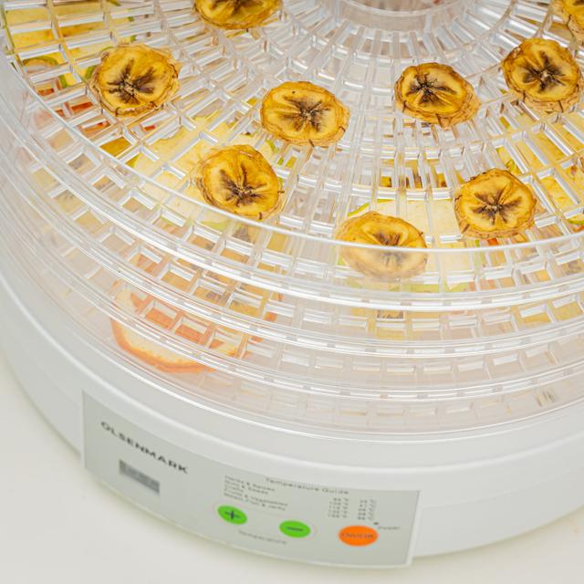 جهاز تجفيف الطعام (مجفف فواكه) 5 طبقات  Food Dehydrator With 5pcs Tray - SW1hZ2U6NDI4MTY4