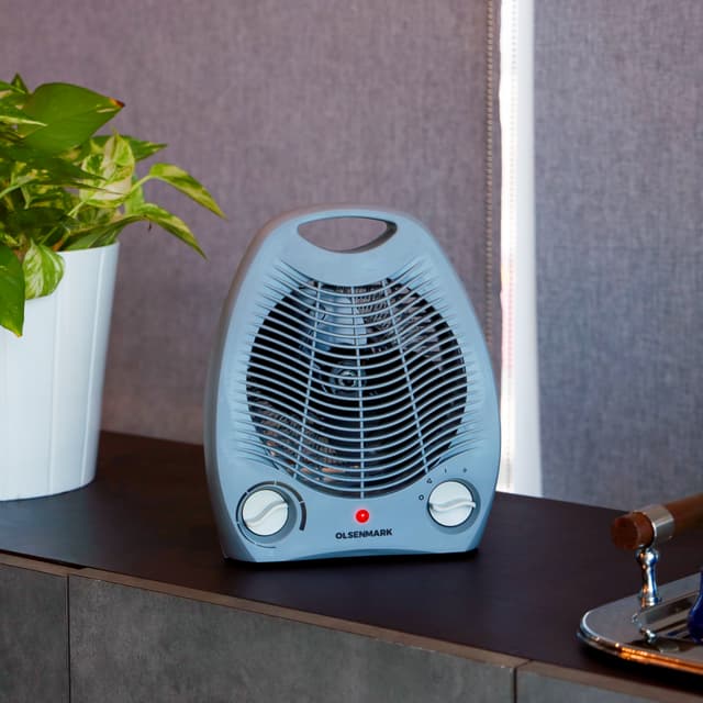 Olsenmark Fan Heater, 2000W - Carry Handles - Knob On Both Sides - Portable - Lightweight - Pp Material - 187133