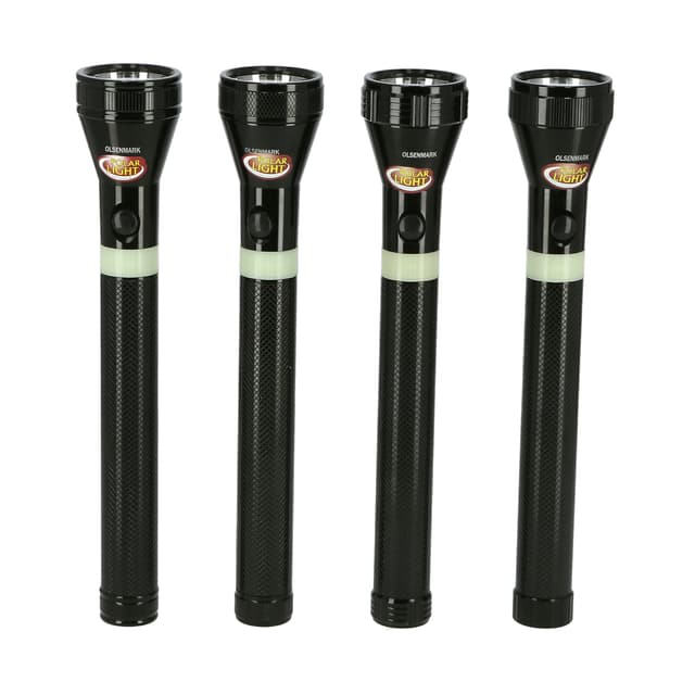 مجموعة كشاف محمول قابل لإعادة الشحن Rechargeable Led Flashligh - Olsenmark