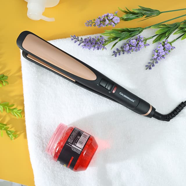 ليس للشعر  220C أسود Ceramic Hair Straighteners - Easy Pro-Slim Hair Straightener - Olsenmark - 186265